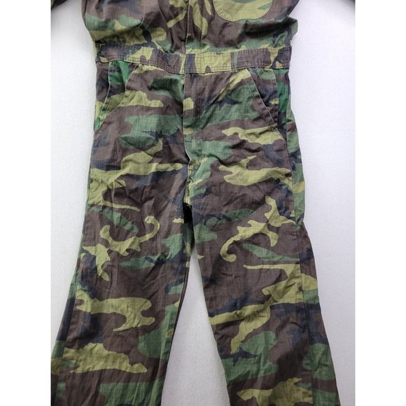 Rattlers Brand Men's M (38-40) Camo Coverall One-Piece Hunting Outdoors Military - Picture 2 of 15
